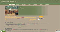 Desktop Screenshot of equinedentalprinciples.com